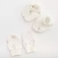 Kūdikių muslino kepuraitės ir pirštinės New Baby Zoe, universalus dydis