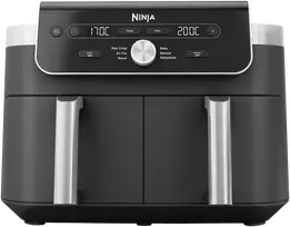 Karšto oro gruzdintuvė Ninja Dual Zone XL DZ901EU, pilka sp., 2470 W, 9.5 l