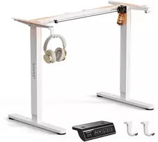 Biurko SENSE7 elektrinio stalo rėmas Nojo Light Baltas