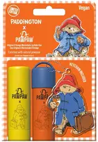 Set Dr. PawPaw: Paddington Bear Original Balm Vegan Lūpų balzamas, 4 g + Paddington Oranžinis Marmalade Hydrating Lūpų balzamas, 4 g + Paddington Bear Metal Keyring