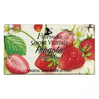 Florinda Braškė veganiškas drėkinamasis kvapusis tualetinis muilas, 100 g