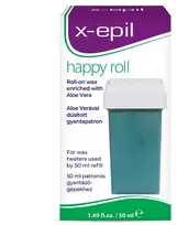 X-Epil Happy Roll Aloe Vera Silky Finish Depiliacinis vaškas kūnui, 50 ml