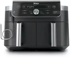 Karšto oro gruzdintuvė Ninja Dual Zone XL DZ950EU, pilka sp., 2470 W, 9.5 l + išmanus termometras