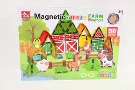 Gazelo Konstruktoriaus magnetinės kaladėlės 50 dalių G222041 03440