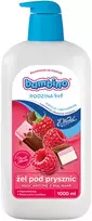 Nivea BAMBINO Šeima Dušo želė su aviečių ir maskarponės kvapu 1000 ml