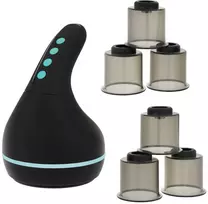 Masažuoklis - Medivon Eclipse Vakuuminis Masažuoklis, Šildymas, 2 Režimai, 9 Siurbimo Lygiai, 6 Taurės, 1 800 mAh, USB-C