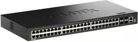 Šakotuvas D-Link Išmanusis jungiklis dgs-1530-52/e 48 GE prievadai + 4 10G SFP+ prievadai