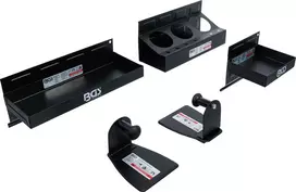 Bgs Technic Magnetinių lentynėlių ir popieriaus ritinio laikiklio rinkinys | 4 vnt. (74574)