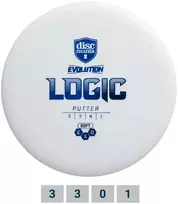 Diskgolfo diskas Putter SOFT EXO LOGIC Evolution Baltas