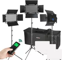 LED lempa - Viltrox VL S50T trigubas rinkinys