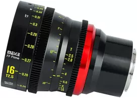 Kino objektyvas - Meike 16 mm T2.5 E jungties viso kadro rankinio fokusavimo fiksuoto židinio nuotolio objektyvas