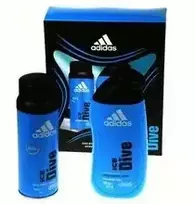 Adidas Ice Dive dovanų rinkinys: dezodorantas purškiamas 150 ml ir dušo želė Ice Dive 250 ml 150 ml