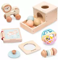 Mamabrum Montessori žaislų rinkinys kūdikiui 7–12 mėn., MAM183 EDU TOY