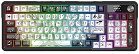 Klaviatūra REDRAGON K719GF-RGB-PRO, su laidu & Wireless, USB + RF belaidė + Bluetooth, Mechaninė, Juodas