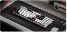 Klaviatūra Keychron Q6 Ultra 8K, Full-size (100%), su laidu & Wireless, USB + RF belaidė + Bluetooth, Mechaninė, RGB LED, Baltas