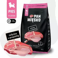 Pan Miesko Ponas Mięsko Veršiena su putpele XS 20 kg