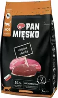 Pan Mięsko sausas kačių ėdalas su veršiena ir antiena (suaugusioms) su traškučiais M 5kg