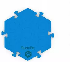 Usorteret FluentPet HexTile Flex – putų kilimėlis mygtukams – mėlyna