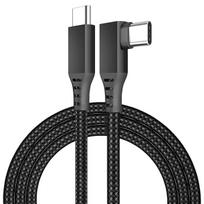 MMOBIEL VR Link kabelis 5 m, USB-C-USB-C, 90°, Meta Quest/Pico, juodas (MM-VR-CC5M)