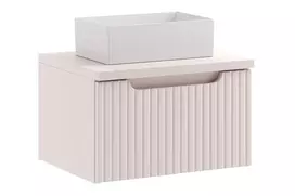 Vonios baldų komplektas su stalviršiu ir pastatoma plautuve Nova Cashmere, 50 cm