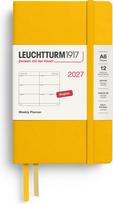 Leuchtturm 1917 Savaitinis planuoklis kietais viršeliais Leuchtturm 1917 2027 EN A6, geltonas