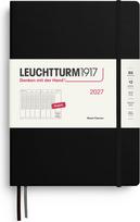 Leuchtturm 1917 Savaitinis planuoklis kietais viršeliais Leuchtturm 1917 2027 EN B5, juodas