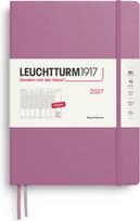 Leuchtturm 1917 Savaitinis planuoklis kietais viršeliais Leuchtturm 1917 2027 EN B5, rožinis