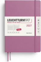 Leuchtturm 1917 Dienos planuoklis linijomis kietais viršeliais Leuchtturm 1917 2027 EN A5, rožinis