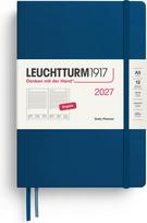 Leuchtturm 1917 Dienos planuoklis linijomis kietais viršeliais Leuchtturm 1917 2027 EN A5, indigo