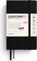 Leuchtturm 1917 Dienos planuoklis linijomis kietais viršeliais Leuchtturm 1917 2027 EN A6 juodas