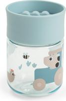 Done by deer Mokomasis puodelis Tiny Farm 260 ml, mėlynas