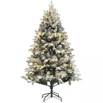 Dirbtinė kalėdinė eglutė 180 cm, su 793 antgaliais, dirbtiniu sniegu, žalia