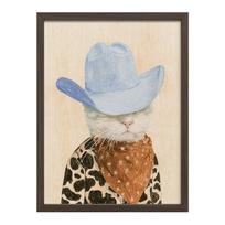 Spausdintas paveikslas su rėmeliu 30x40 cm Howdy Cat – Styler