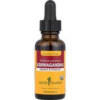 Herb Pharm, Ashwagandha, be alkoholio, 1 fl oz (30 ml)