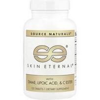 Source Naturals, „Skin Eternal®“ su DMAE, lipoine rūgštimi ir C esteriu, 120 tablečių