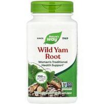 Nature's Way, Laukinių jamų šaknis, 180 veganiškų kapsulių (350 mg vienoje kapsulėje)