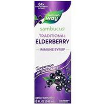 Nature's Way, Sambucus®, tradicinis šeivamedžio uogų imuninis sirupas, 240 ml