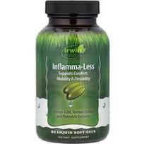 Irwin Naturals, „Inflamma-Less®“, 80 skystų minkštųjų kapsulių