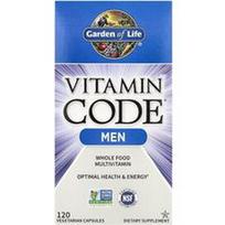 Garden of Life, „Vitamin Code®“, viso maisto multivitaminai vyrams, 120 vegetariškų kapsulių