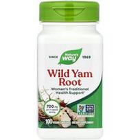 Nature's Way, Laukinių jamų šaknis, 100 veganiškų kapsulių (350 mg vienoje kapsulėje)