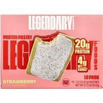Legendary Foods, baltyminis pyragėlis su braškių skonio įdaru, 10 pakuočių, po 61 g.