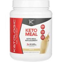 KetoLogic, KetoMeal, maisto pakaitalas, vanilė, 1,8 svaro (816 g)