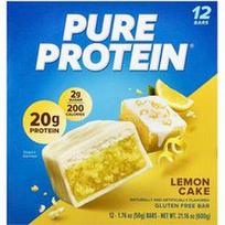 Pure Protein, Baras be glitimo, citrinų pyragas, 12 batonėlių, po 1.76 uncijos (50 g)