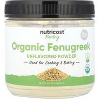 Nutricost, Sandėliukas, ekologiški ožragės milteliai, be skonio, 454 g