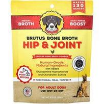 Brutus Bone Broth, Klubų ir sąnarių, vištienos kaulų sultinio milteliai, suaugusiems šunims, 99 g