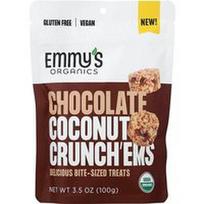 Emmy's Organic Cookies, Šokoladiniai kokosiniai traškučiai, 100 g
