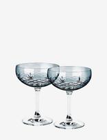 Frederik Bagger - Crispy Sapphire Gatsby - 2 Pcs - Šampano taurės - Mėlyna