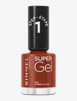 Rimmel - Rimmel Super Gel Nail Polish 075 Aamber Glow - Gelinis nagų lakas - Nude