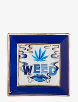 Jonathan Adler - Druggist Weed Square Tray - Dekoratyvinė lėkštė - Mėlyna