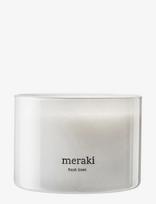 Meraki - Duftlys, Fresh Linen - Kvapni žvakė - Balta